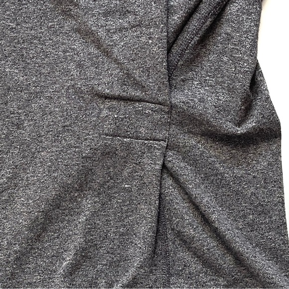 CAbi Ruched Detail Sweatshirt Top Heathered Gray Size S - Picture 3 of 5